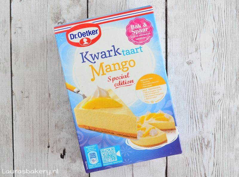 Mango aardbeien kwarktaart 