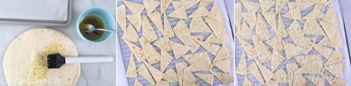 Tortilla chips met Parmezaanse kaas 2a