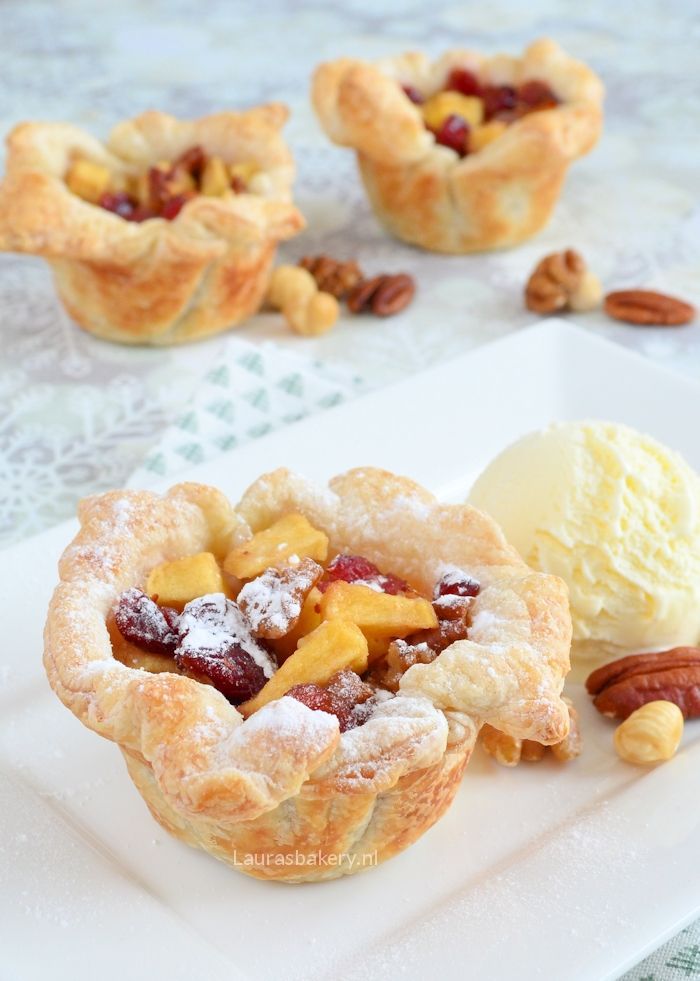 appelgebakjes met cranberries en noten 1a