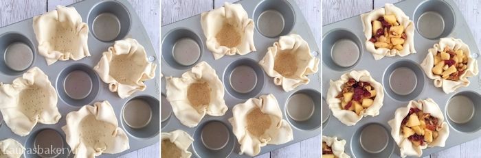 appelgebakjes met cranberries en noten 3a