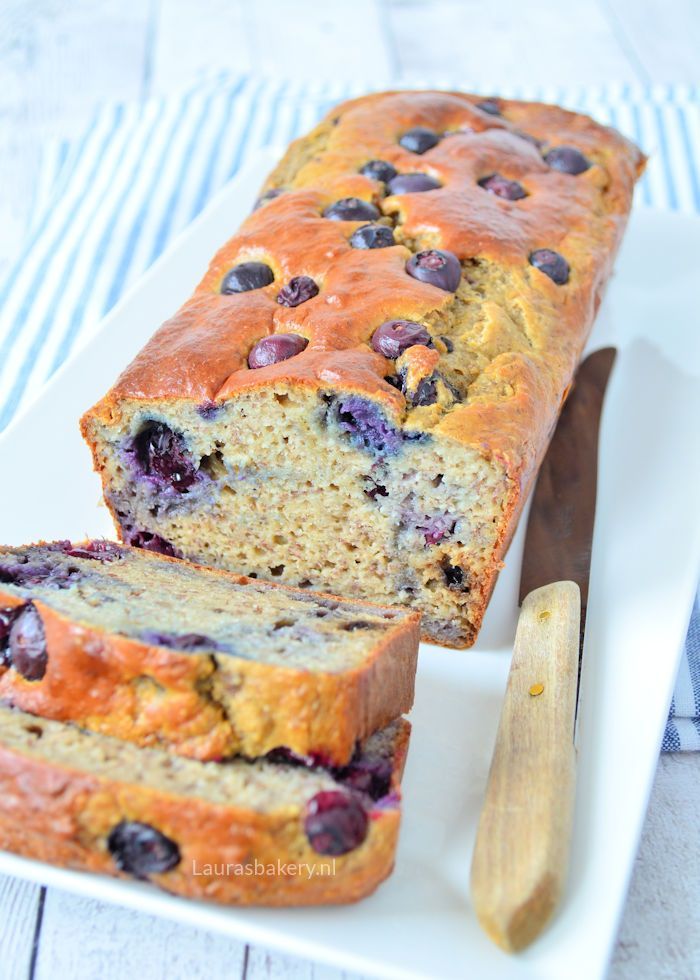 bananenbrood met blauwe bessen