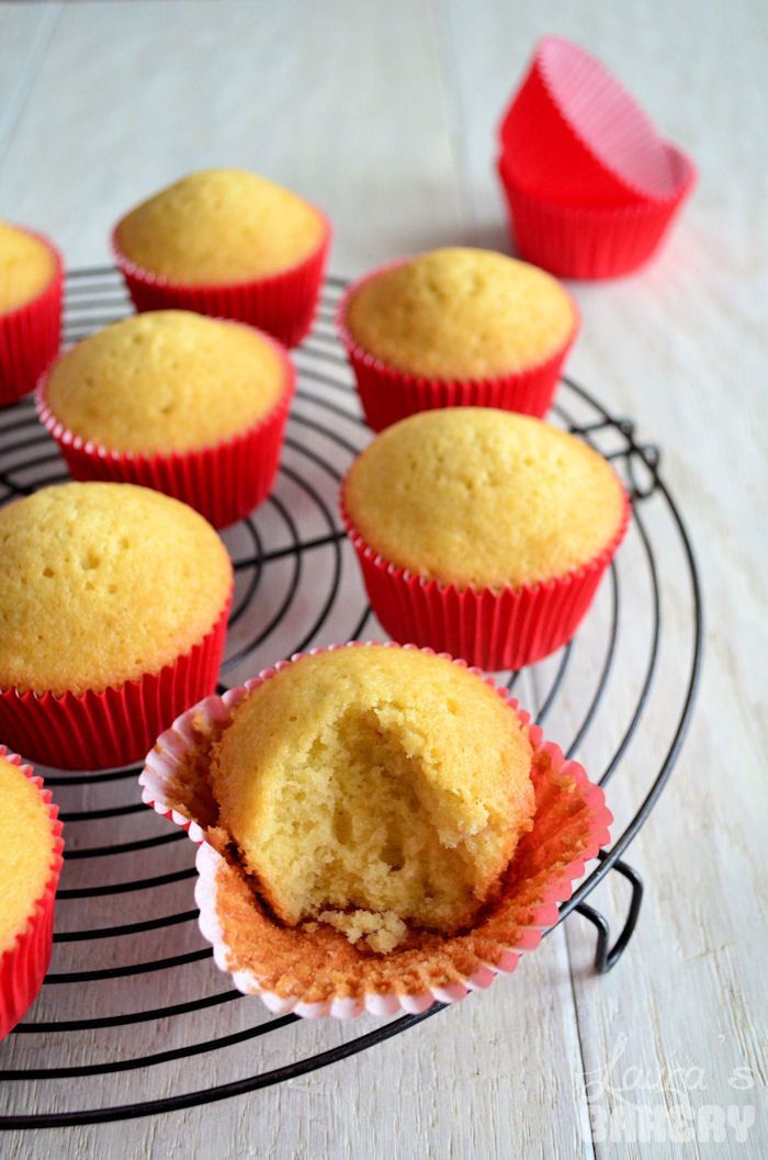 Basisrecept vanille cupcakes - Laura&amp;#39;s Bakery