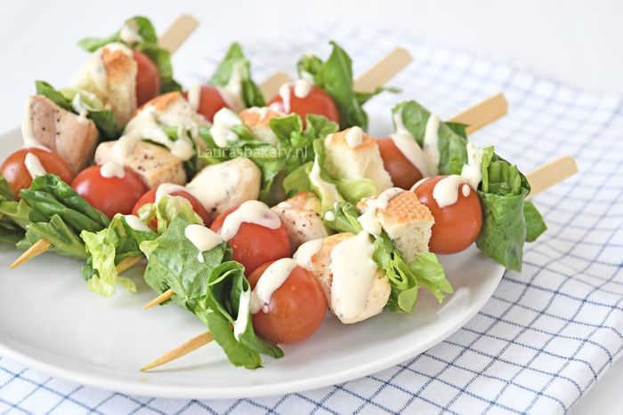 CAESAR SALADE SPIESJES recept 