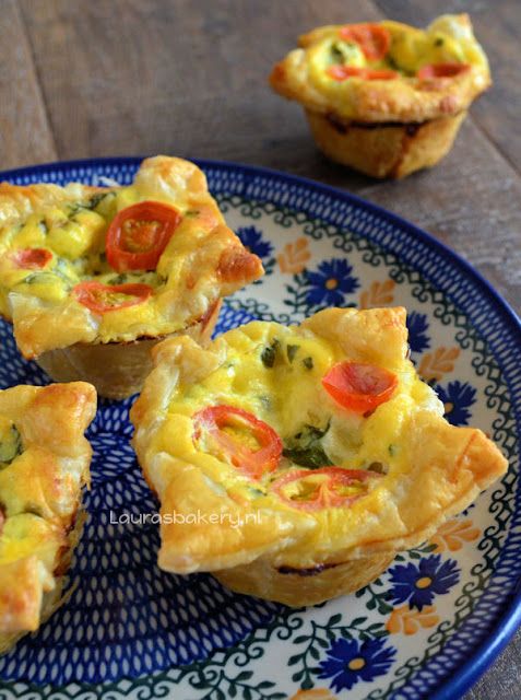 caprese quiches