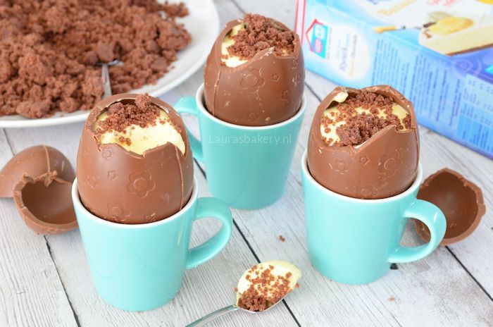 chocolade paaseieren met kwarktaart 2a