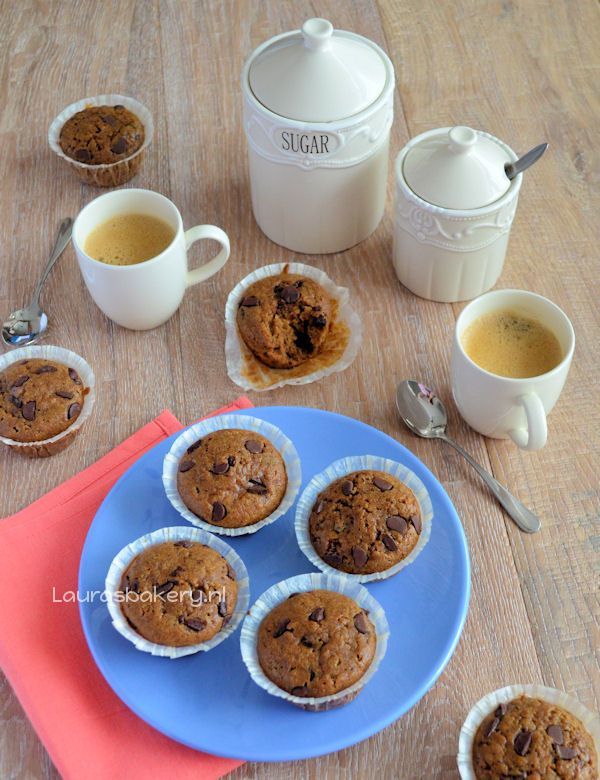 chocolate chip koffie muffins 3a