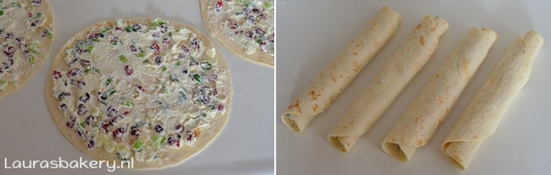 cranberry feta wraps 