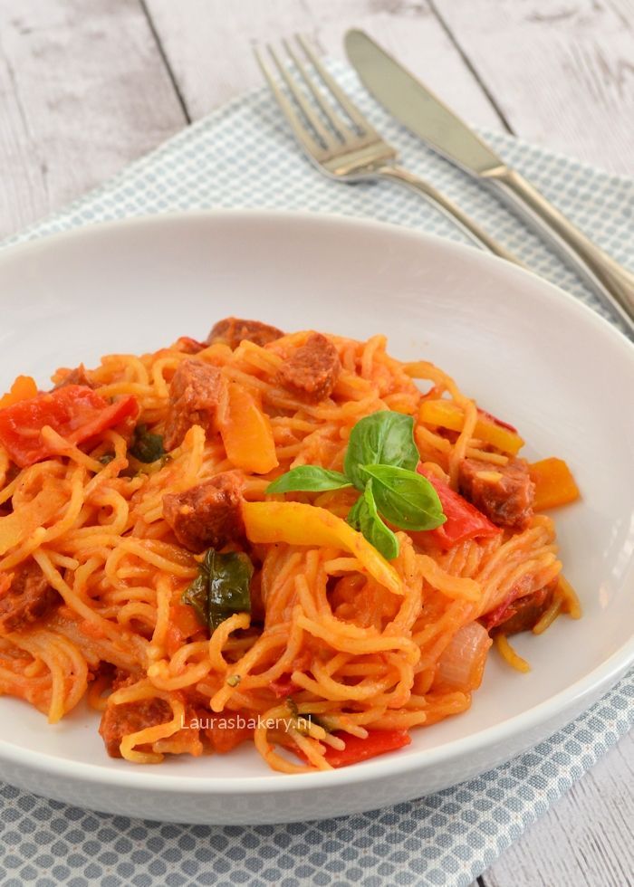 eenpans pasta met chorizo 1a