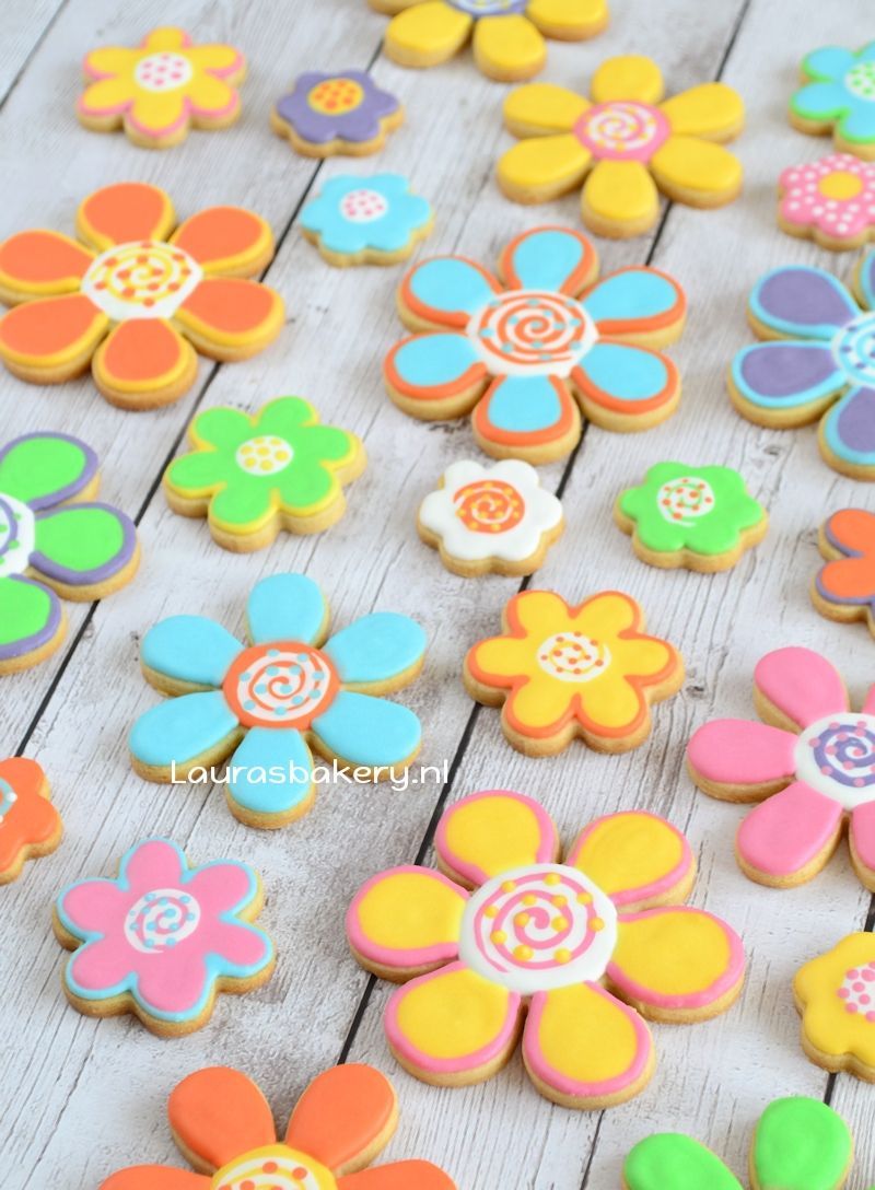 fantasie bloemen koekjes 