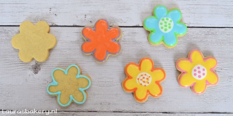 fantasie bloemen koekjes 