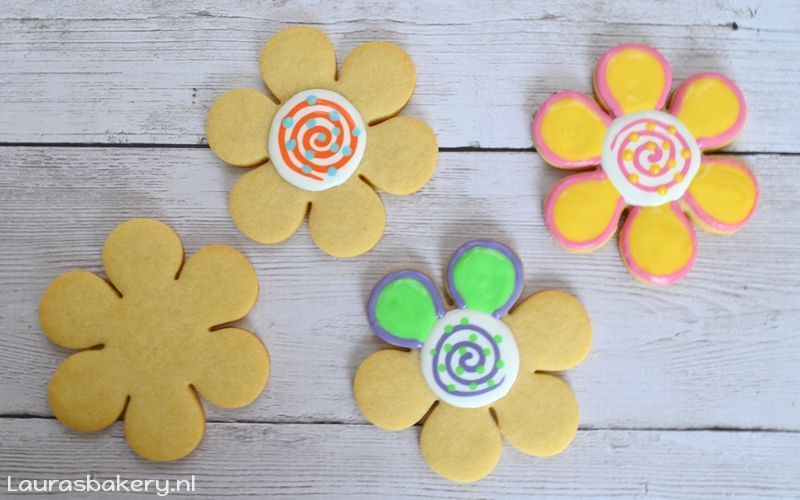 fantasie bloemen koekjes 