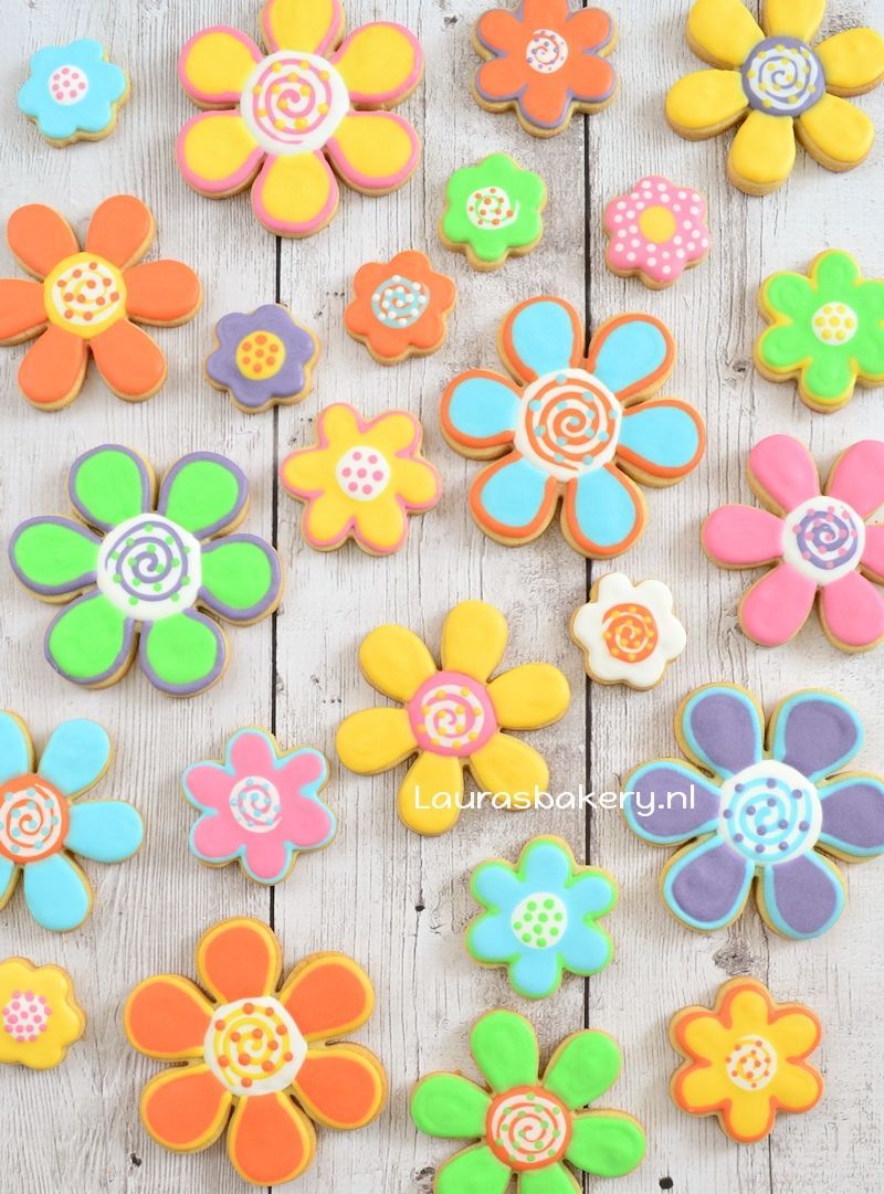 fantasie bloemen koekjes 