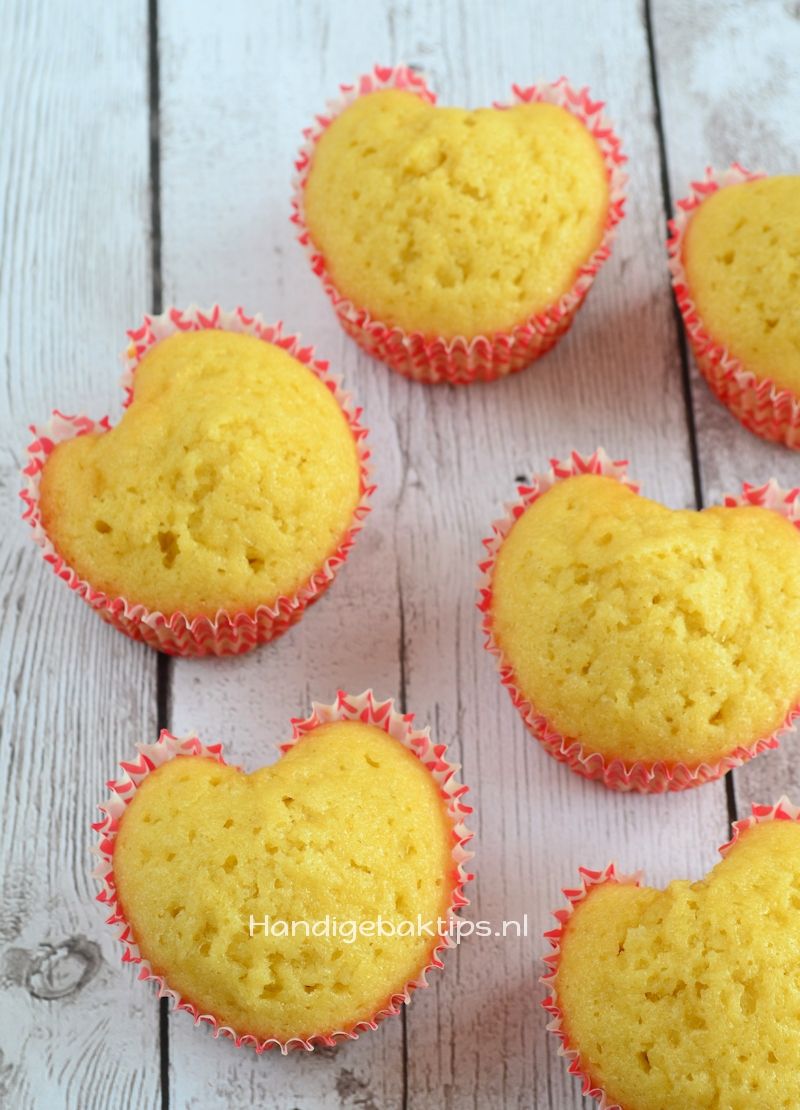 zelf hartvorm cupcakes maken