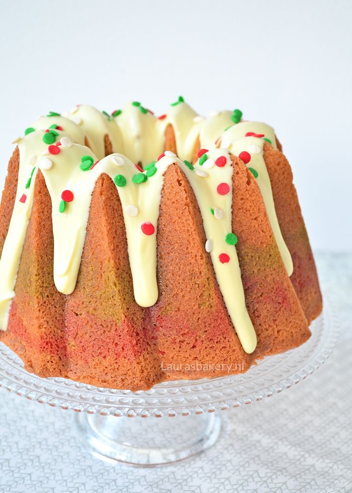 Kerst marmercake met witte chocola