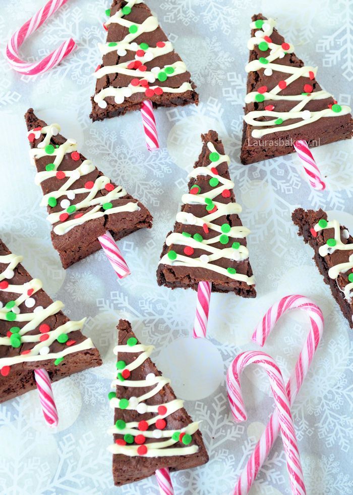 Kerstboom brownies