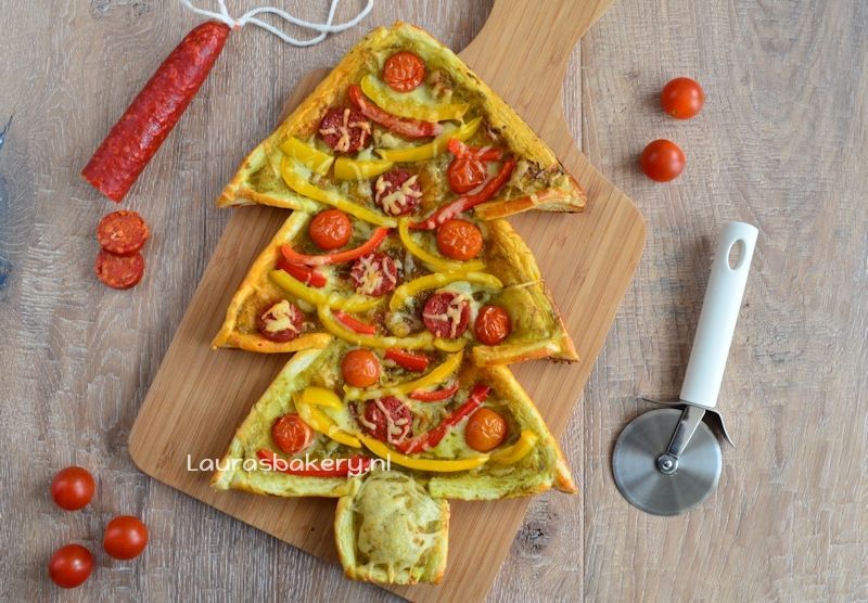 kerstboom plaatpizza 2a