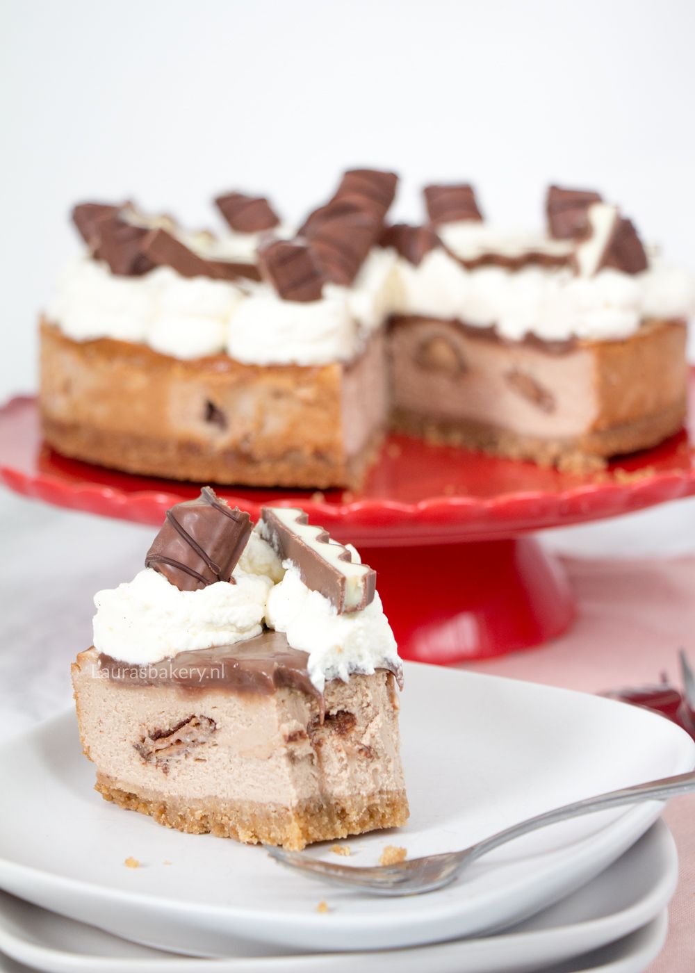 Kinder chocolade cheesecake