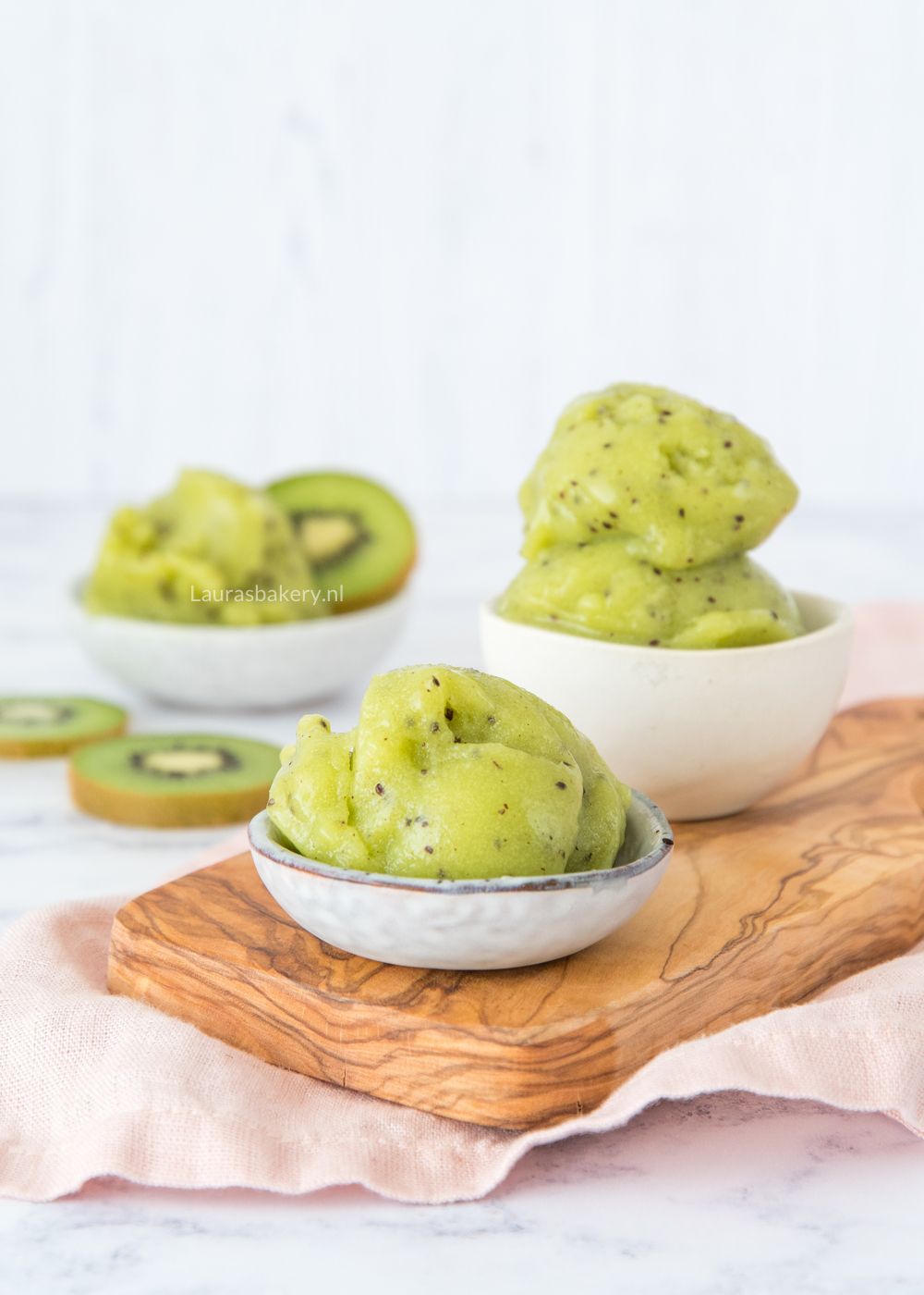 kiwi sorbet ijs maken