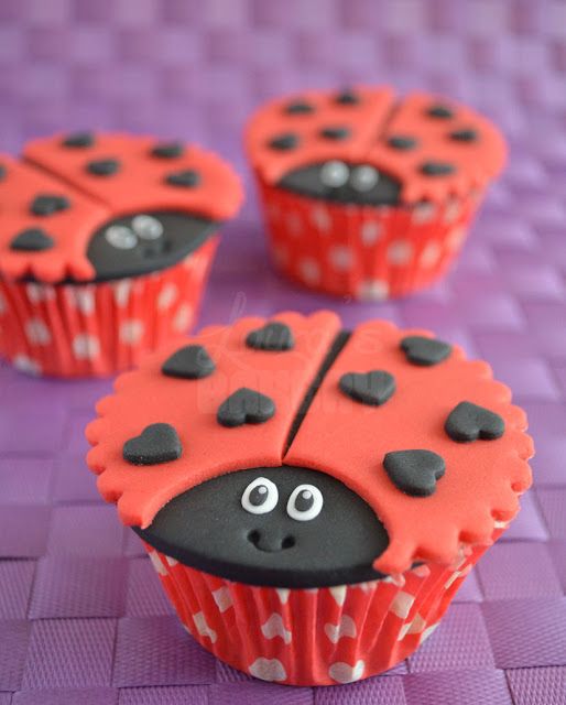 Lieveheersbeestjes cupcakes