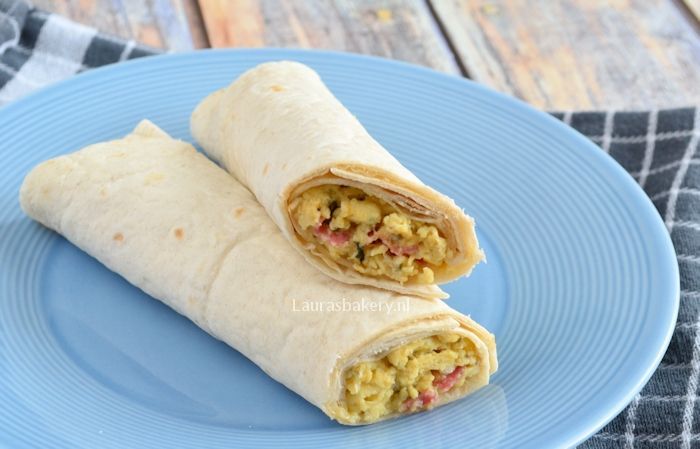 lunchwrap met roerei 