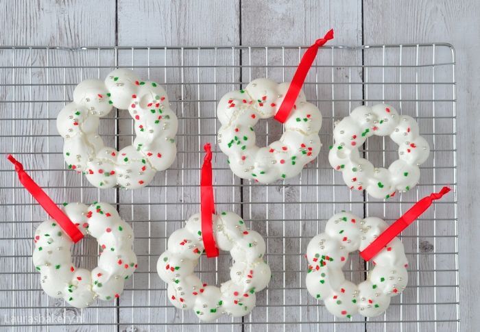 meringue kerstkransjes 2a