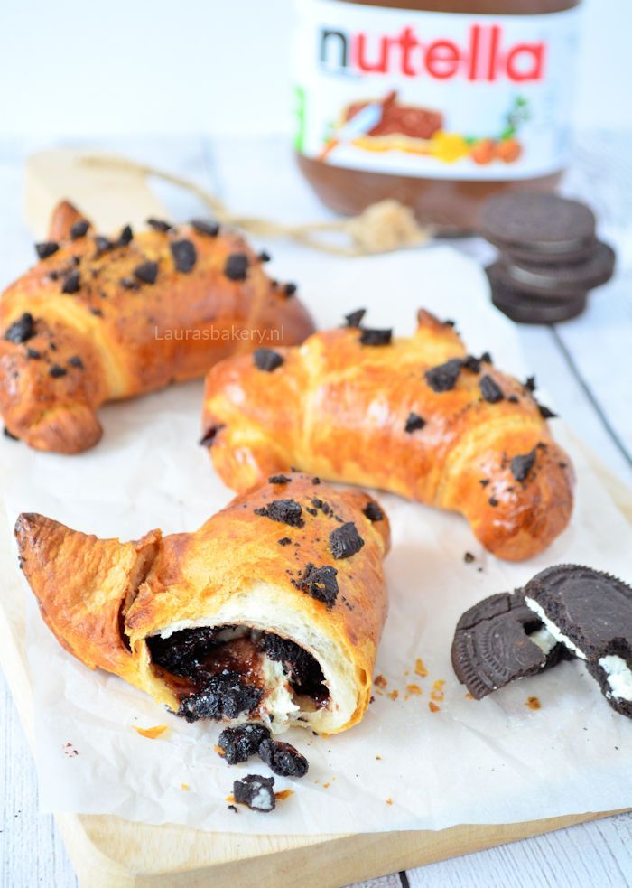 Nutella Oreo croissants