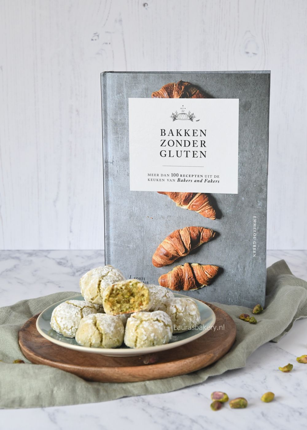 Pistache koekjes met groene thee maken
