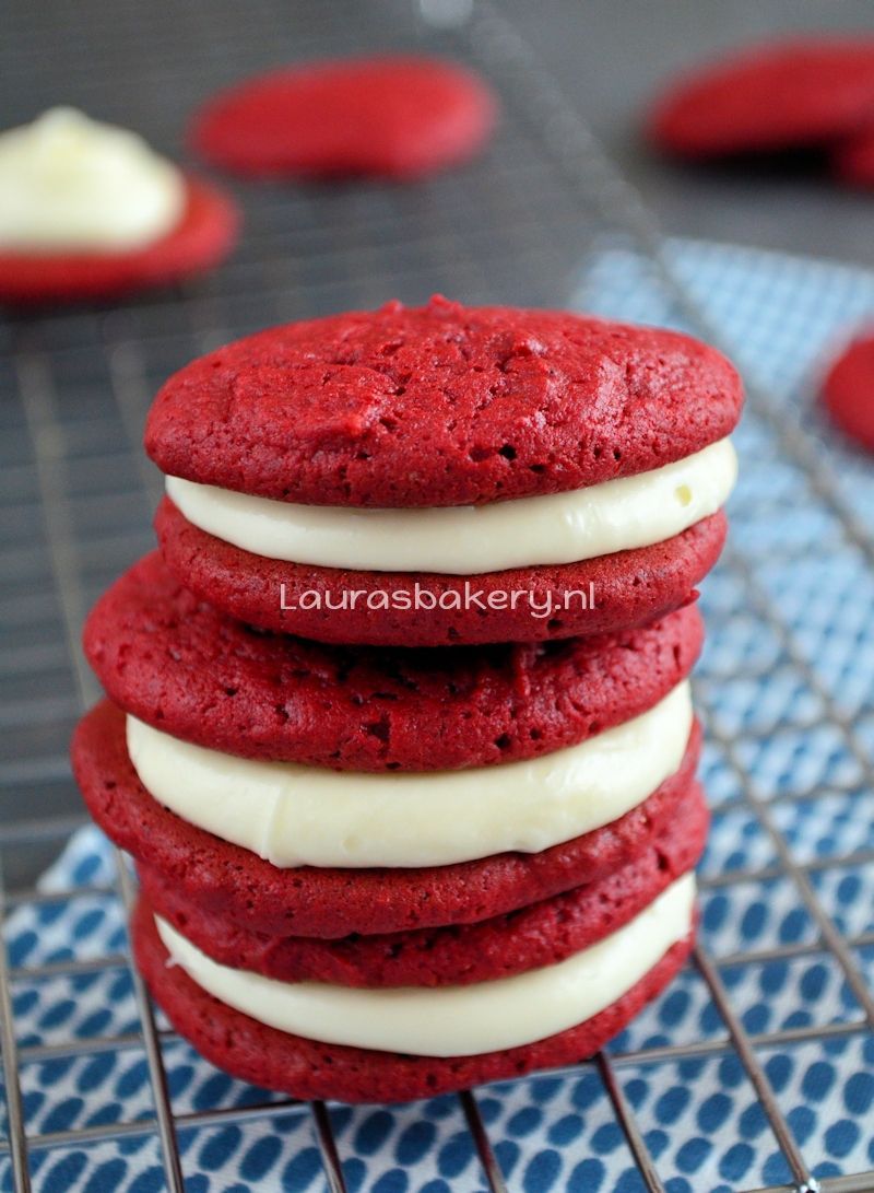 Red velvet sandwich cookies