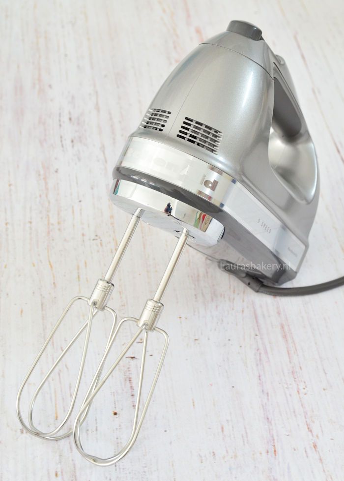 Vorm van het schip Boomgaard uitvinding Review KitchenAid handmixer - Laura's Bakery