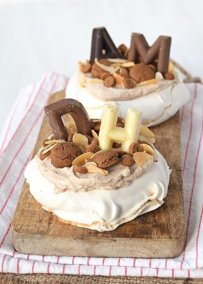 sinterklaas pavlova's met speculaas