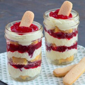 Snelle cranberry tiramisu