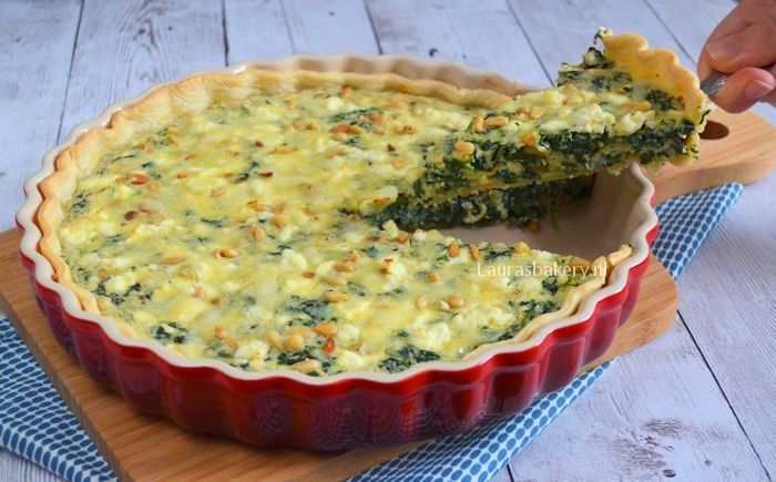 spinazie feta quiche 2a