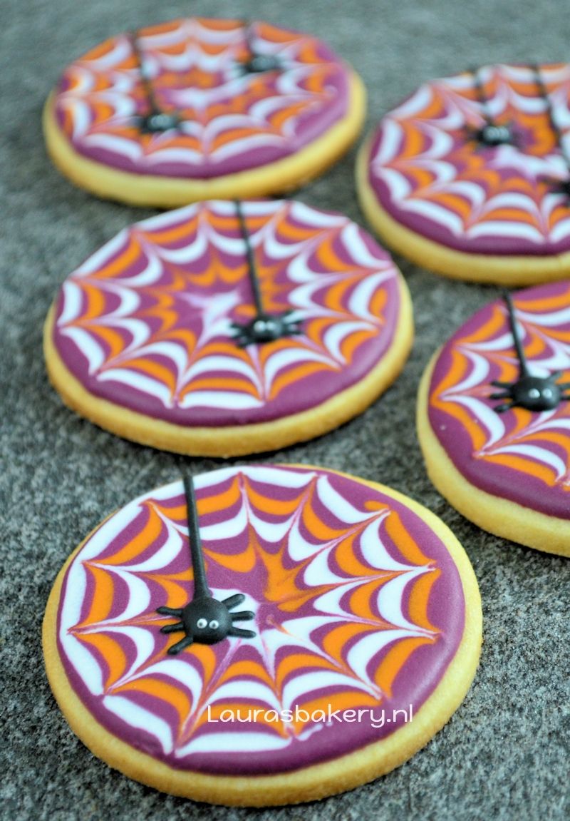 Spinnenweb koekjes