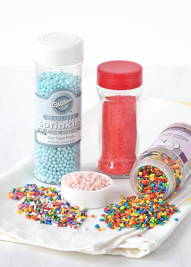 Met welke sprinkles kun je bakken?