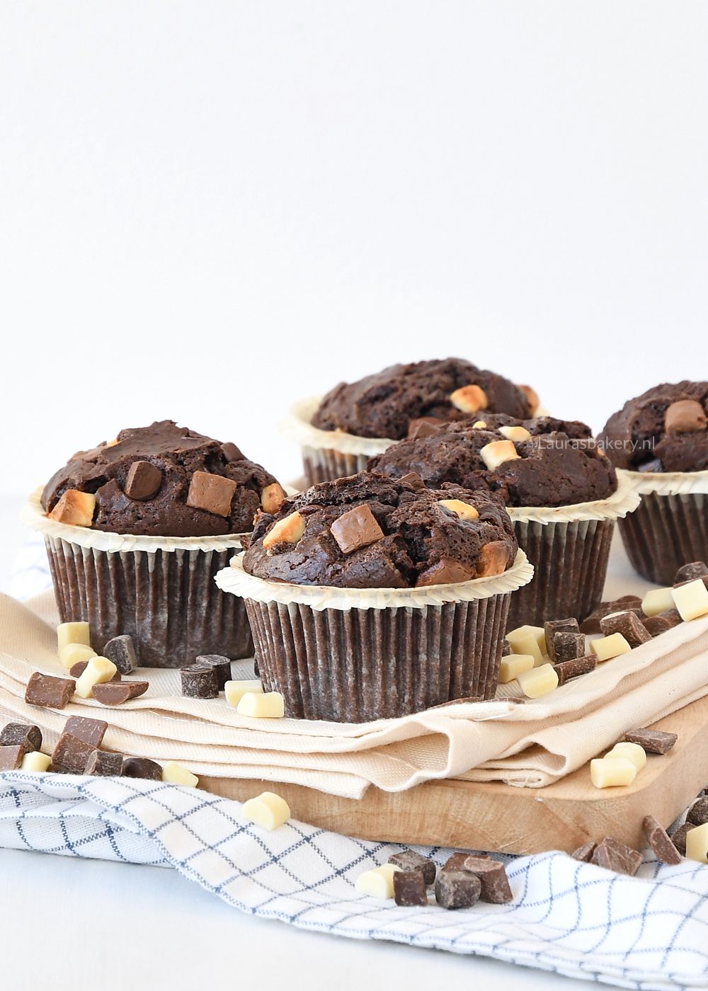 Triple shop chocolate muffins