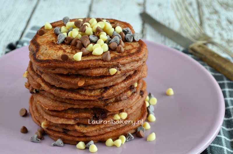triple chocolate pancakes 