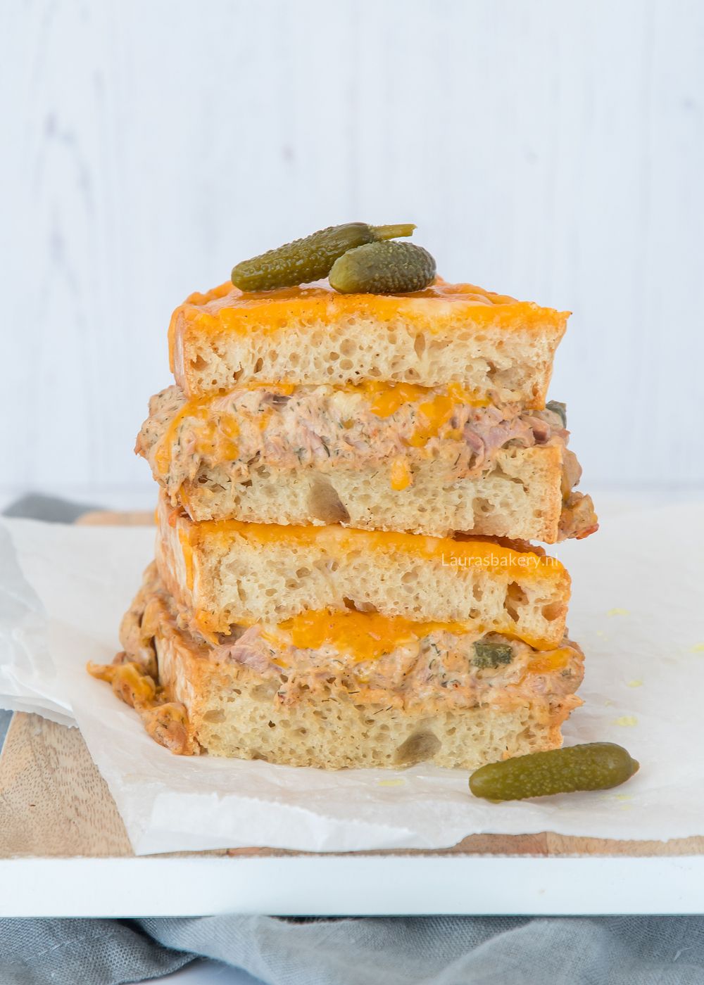 Tuna melt met bierbrood