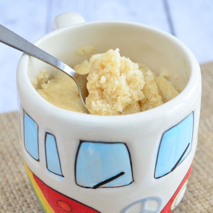 Mug cake maken