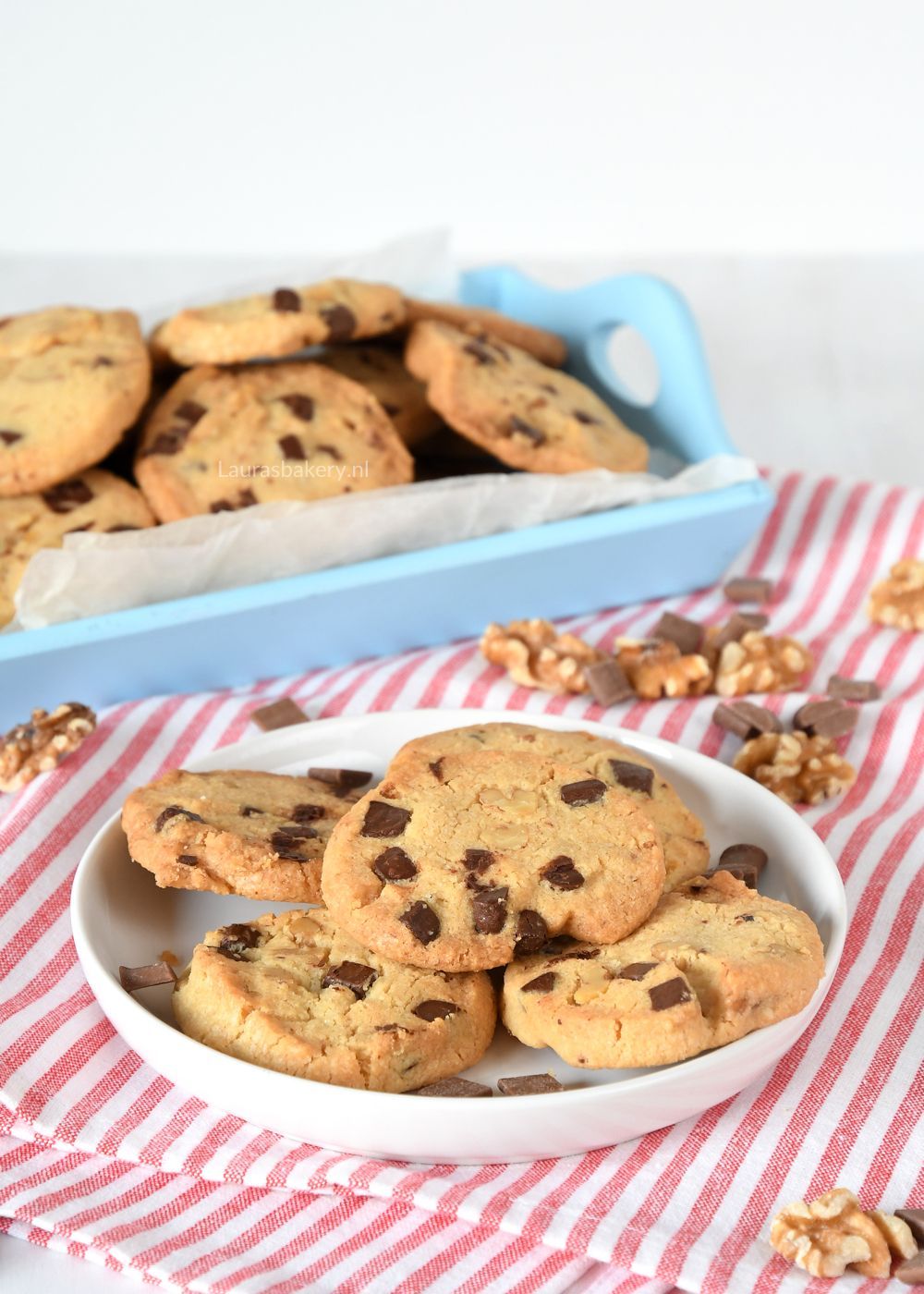 WALNOTEN-CHOCOLATE CHIP KOEKJES
recept