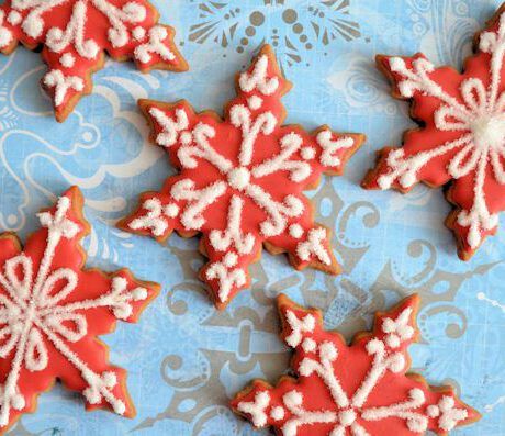 Sneeuwvlok koekjes bakken