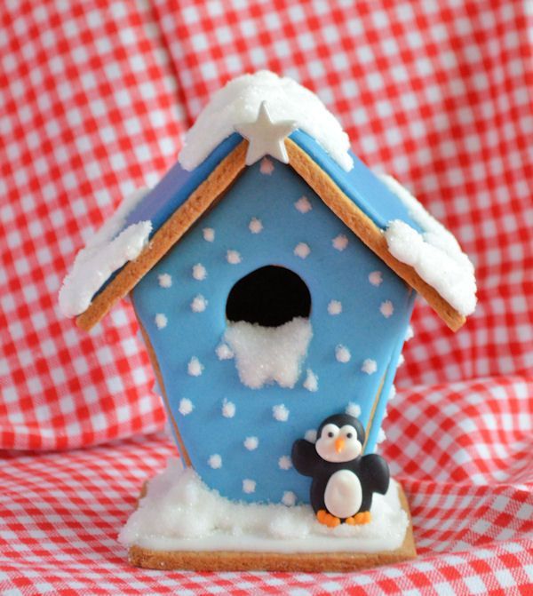 Winters gingerbread huisje