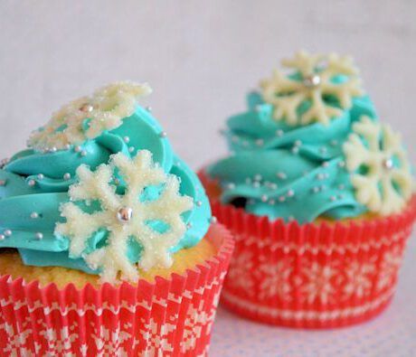 ADVENT 11: CUPCAKES MET CHOCOLADE SNEEUWVLOKKEN