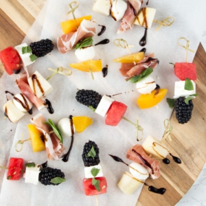 3 soorten fruitspiesjes