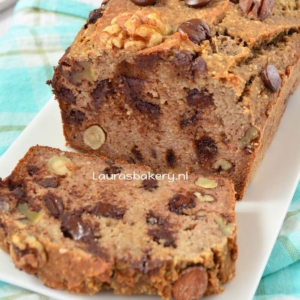 glutenvrij bananenbrood met noten recept