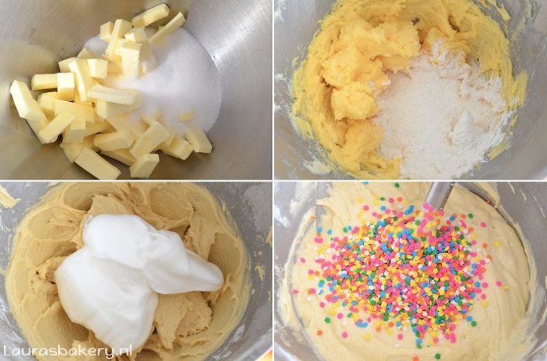 Confetti verjaardagstaart 3a