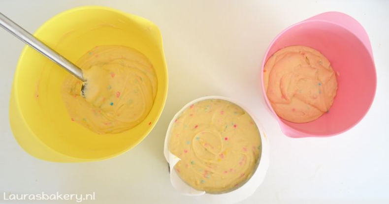 Confetti verjaardagstaart 4a