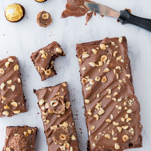 Ferrero Rocher brownies