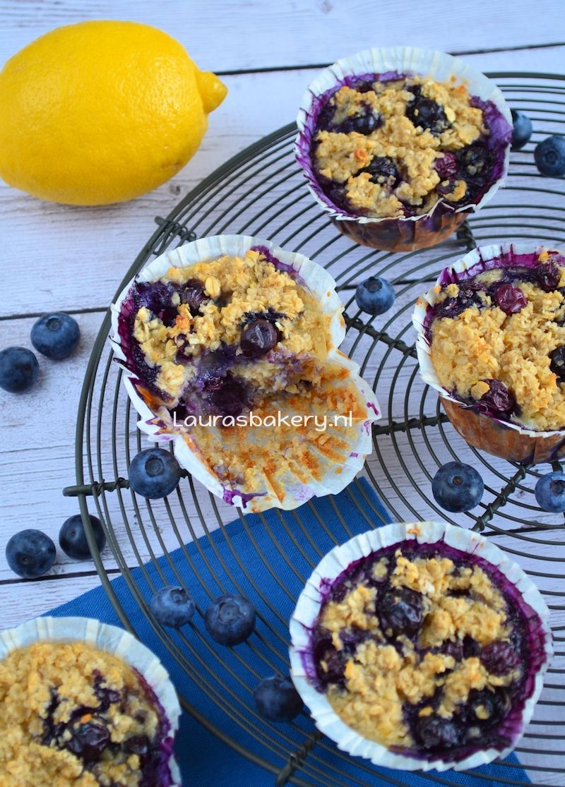 Havermout muffins met bosbessen 4a