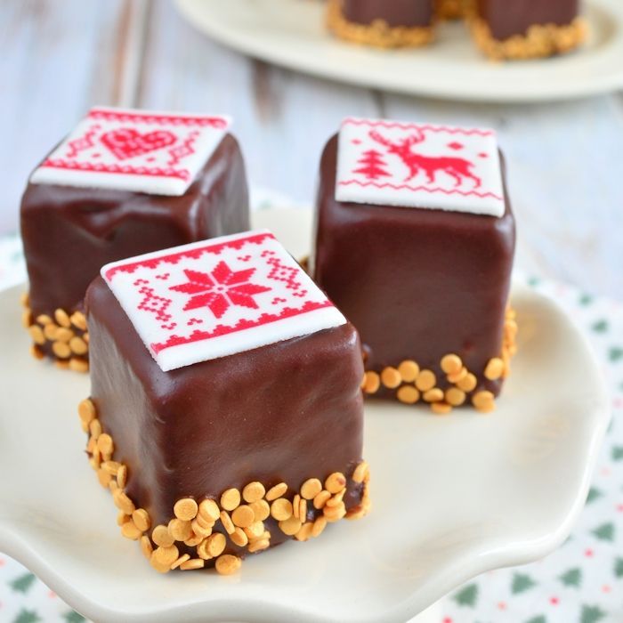 Brownie petit fours