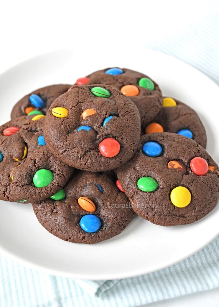 m&m chocoladekoeken